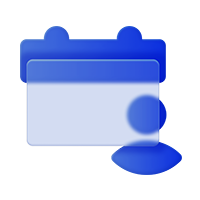 icon representing a person and a calendar